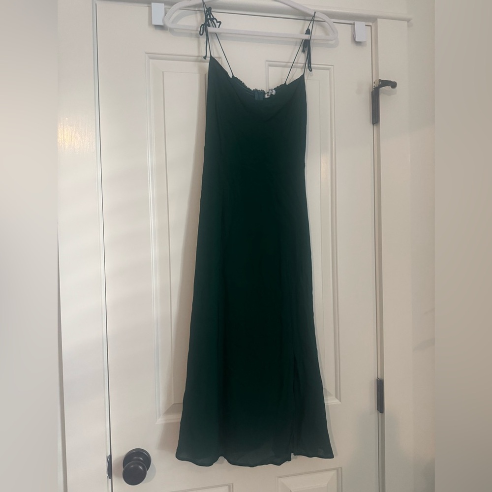 Reformation Juliette Dress Emerald Green Size 2